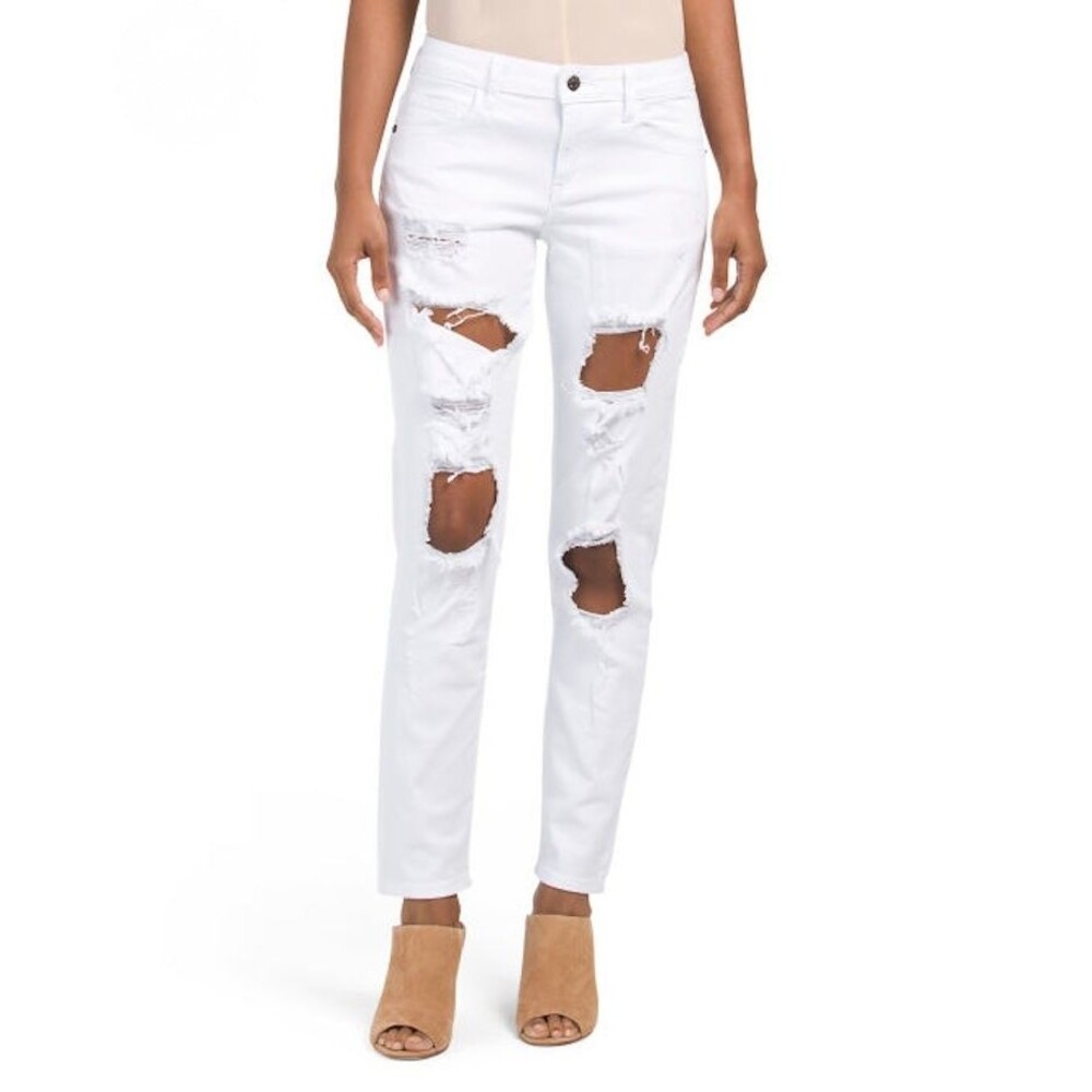 Hidden Denim Destructed Boyfriend Jeans